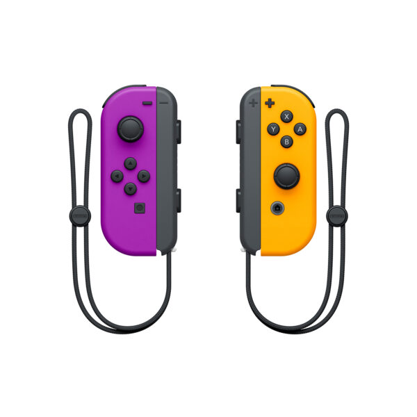 Controles Joy-Con Neon Nintendo Switch Morado Naranja - Imagen 2