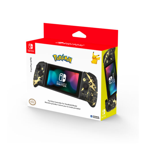 Mando Hori Split Pad Pro Controller Nintendo Switch Pikachu Black Gold