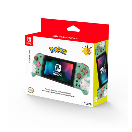 Mando Hori Split Pad Pro Controller Switch Pokemon Pikachu y Eevee