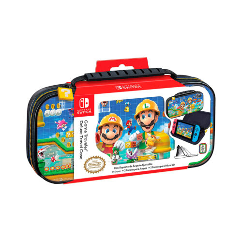 Game Traveler Deluxe Travel Case Nintendo Switch Mario Maker 2