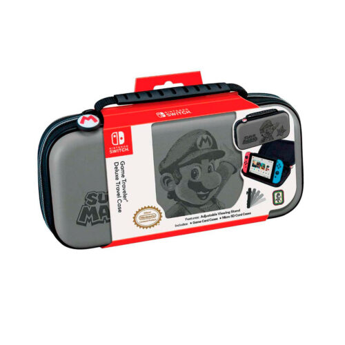 Game Traveler Deluxe Travel Case Nintendo Switch Super Mario Gris