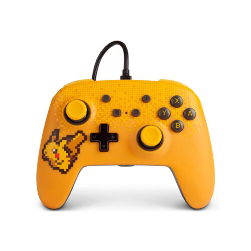 Mando Pro PowerA Con Cable Nintendo Switch Pixel Pikachu