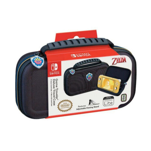 Estuche Game Traveler Deluxe Nintendo Switch Lite Hyrule Shield Negro