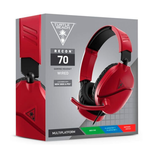Audífono Gamer Turtle Beach Recon 70 Ps4 Xbox PC Nintendo Switch Rojo Vino