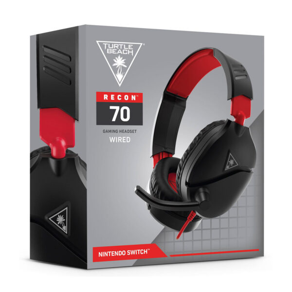Audífono Gamer Turtle Beach Recon 70 Ps4 Xbox PC Nintendo Switch Rojo y Negro