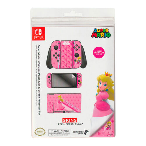 Skin y Protector Set Nintendo Switch Super Mario Princess Peach