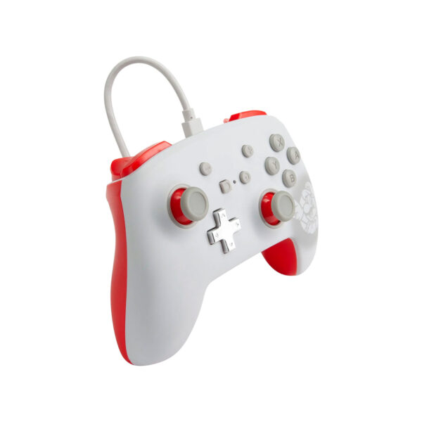 Mando Pro PowerA Con Cable Nintendo Switch Mario White - Imagen 3