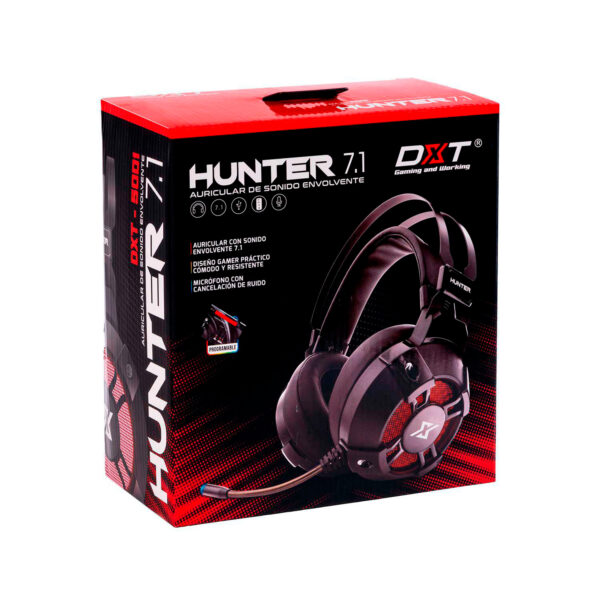 DXT Headset Gamer RGB – HUNTER 7.1