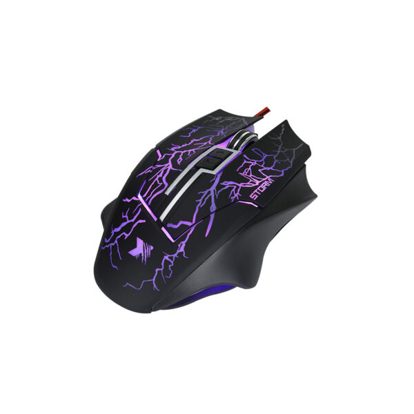 Mouse Gamer Xblade Storm 3200 Dpi Iluminacion Multicolor Black - Imagen 2