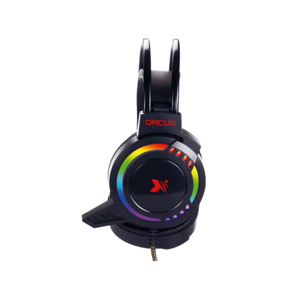 Audifono Gamer C/Microf.Xblade Gaming Orcus Vibracion Estereo Rgb Black/Red - Imagen 2