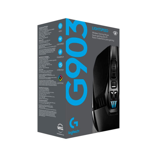 Mouse Gamer Logitech G903 Hero Lightspeed Wireless Rgb Black