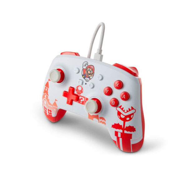 PowerA Enhanced Wired Controller Mario Red White Nintendo Switch - Imagen 3