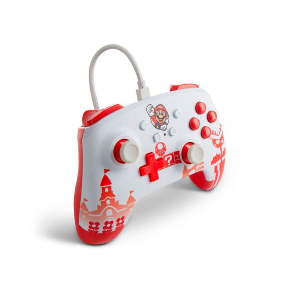 PowerA Enhanced Wired Controller Mario Red White Nintendo Switch - Imagen 4