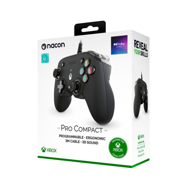 Nacon Controller Pro Compact Mando para Xbox X/S PC Negro
