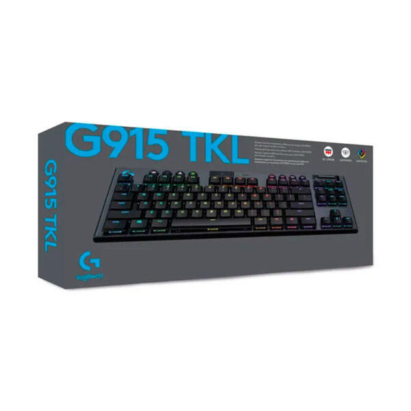 Teclado Gamer Mecánico Logitech G915 Tkl Black