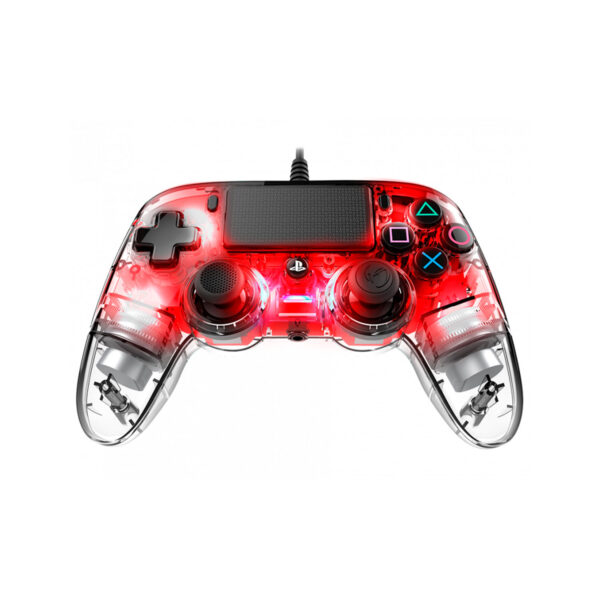 Mando PS4 Nacon Controller Wired Illuminated Compact Red - Imagen 3