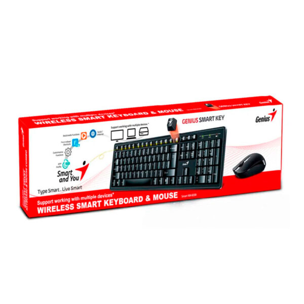 Teclado Genius+Mouse Km-8200 Wireless Black
