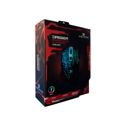 Mouse Xblade Gaming Dagger 2400 Dpi Uluminacion Multicolor