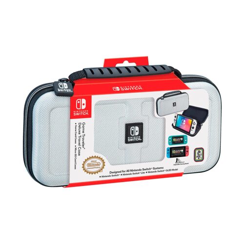 Estuche Game Traveler Deluxe Travel Case Black -White Nintendo Switch