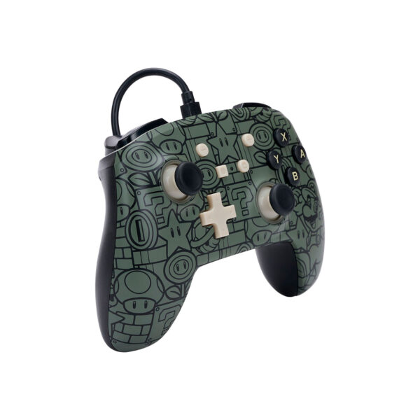 Mando Enhanced Wired Controller Powera Power Up Mario Nintendo Switch - Imagen 4