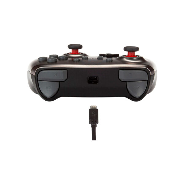 Mando Enhanced Wired Controller Powera Mario Silver Nintendo Switch - Imagen 5