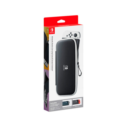 Estuche Protector Case y Protector de pantalla Nintendo Switch Oled