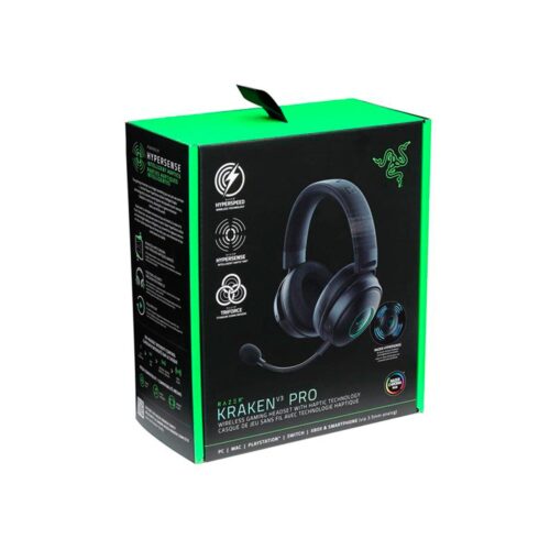 Audifono C/Microf Razer Kraken V3 Pro Wireless Hypersense Blg