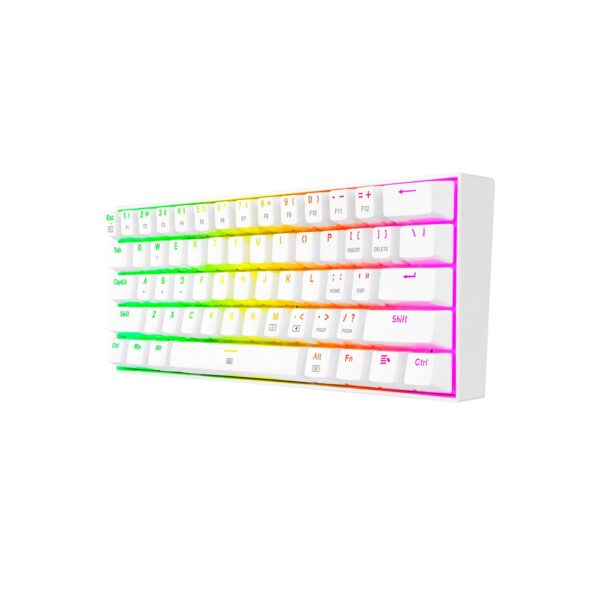 Teclado Gamer Redragon DragonBorn English K630W-RGB Swicth Brown White - Imagen 2