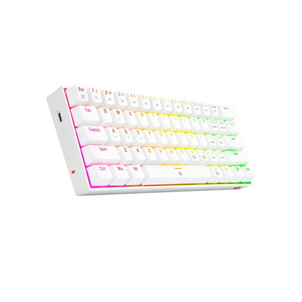Teclado Gamer Redragon DragonBorn English K630W-RGB Swicth Brown White - Imagen 3