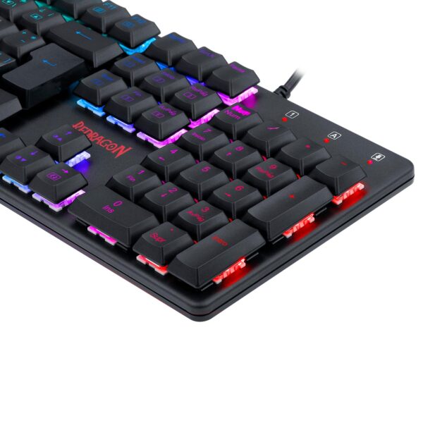Teclado Gamer Redragon Shrapnel Spanish K589RGB-SP Switch Low Profile Blue - Imagen 6