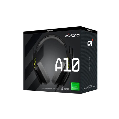 Audífono Gamer Logitech Astro A10 G2 PS5 NINTENDO SWITCH/ PC/MAC, XBOX SERIES X|S Black