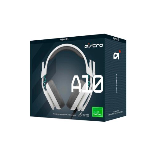 Audífono Gamer Logitech Astro A10 G2 PS5 NINTENDO SWITCH/ PC/MAC, XBOX SERIES X|S White