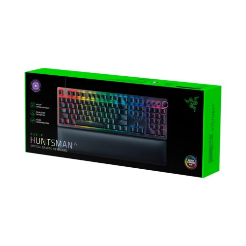 Teclado Razer Huntsman V2 Optical Purples Witch Chroma Sp Black