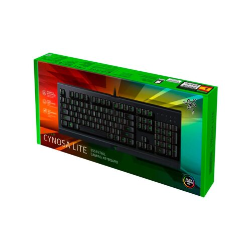 Teclado Razer Cynosa Lite + Essential Gaming Keyboard Menbrane Sp Chroma Black