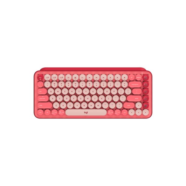 Teclado Logitech Pop Keys Multi-Device Wirelees Coral Rosa - Imagen 2