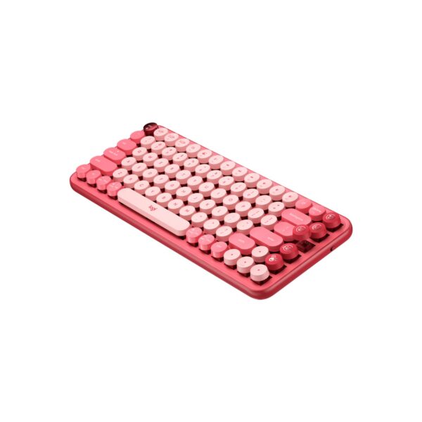 Teclado Logitech Pop Keys Multi-Device Wirelees Coral Rosa - Imagen 4