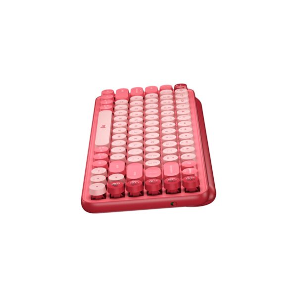 Teclado Logitech Pop Keys Multi-Device Wirelees Coral Rosa - Imagen 5