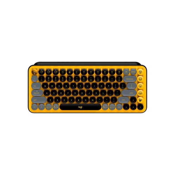 Teclado Logitech Pop Keys Multi-Device Wirelees Black Yellow - Imagen 2