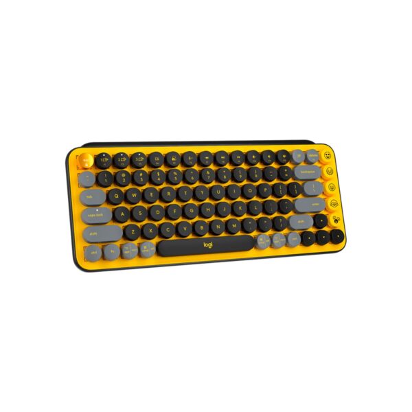 Teclado Logitech Pop Keys Multi-Device Wirelees Black Yellow - Imagen 3