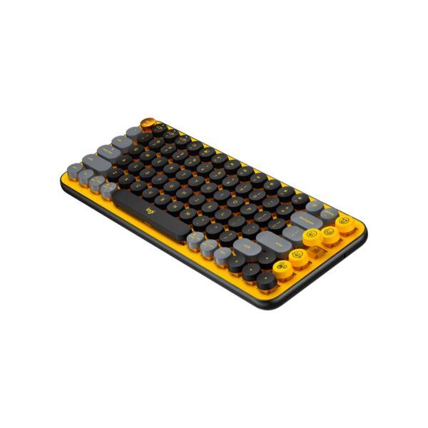 Teclado Logitech Pop Keys Multi-Device Wirelees Black Yellow - Imagen 4