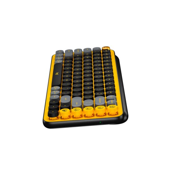 Teclado Logitech Pop Keys Multi-Device Wirelees Black Yellow - Imagen 5