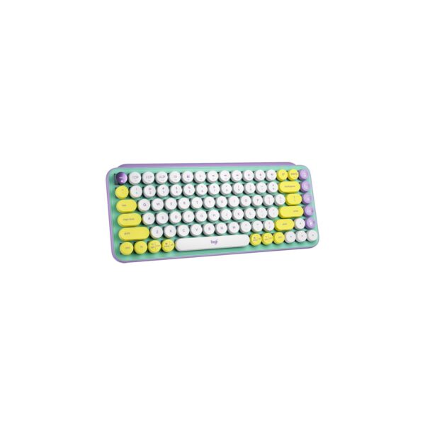 Teclado Logitech Pop Keys Multi-Device Wirelees Fresh Vives Lila Green - Imagen 3