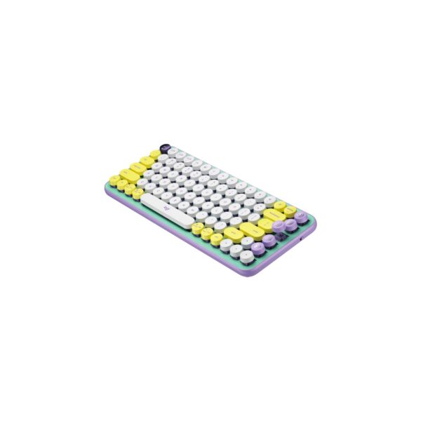 Teclado Logitech Pop Keys Multi-Device Wirelees Fresh Vives Lila Green - Imagen 4