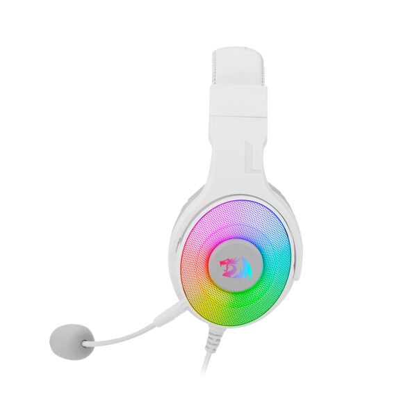 Audifono Gamer Redragon Pandora White 2 H350W Rgb 1 3.5Mm+Usb - Imagen 2