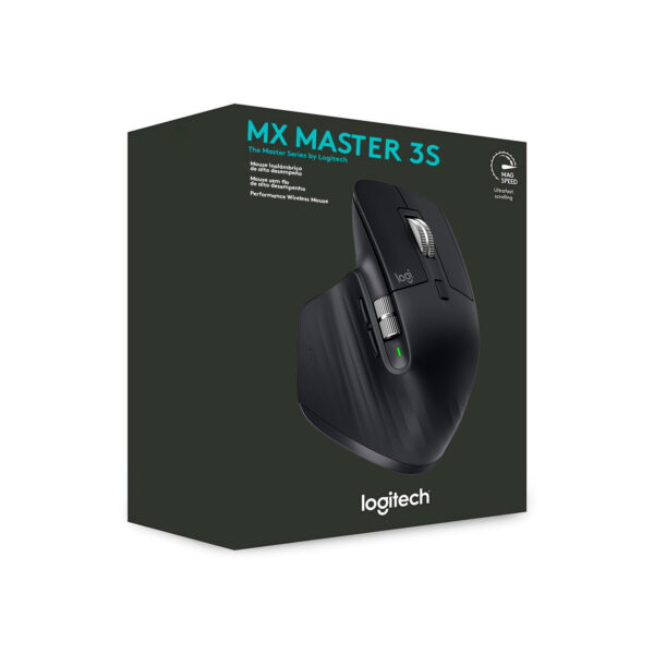 Mouse Logitech Mx Master 3S Wireless 8K Usb C Graphite 910 006561 Black