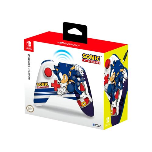 Mando Control Inalámbrico Horipad Nintendo Switch Azul Sonic The Hedgehog