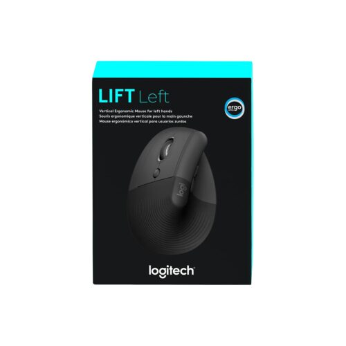 Mouse Gamer Logitech Lift Vertical Zurdo Wireless Bt Black