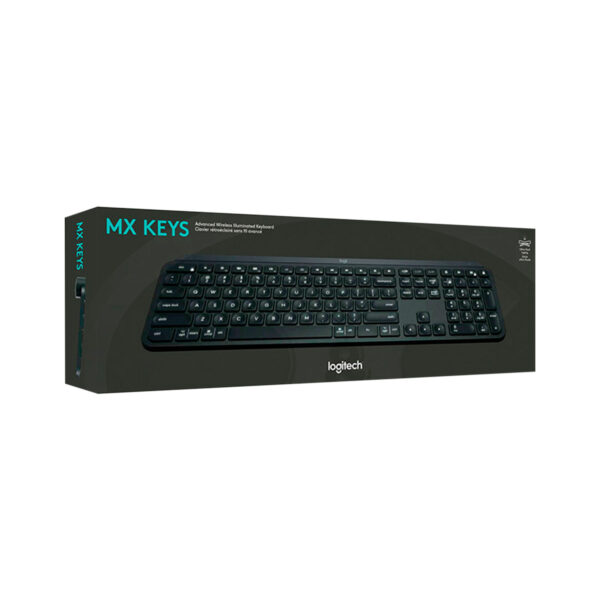 Teclado Logitech Mx Keys Advanced Illuminated Wirelees Black