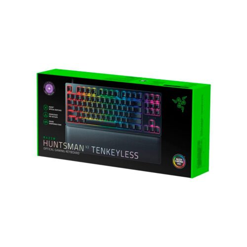 Teclado Gamer Razer Huntsman V2 Tkl Optical Purple Switch Chroma-Black