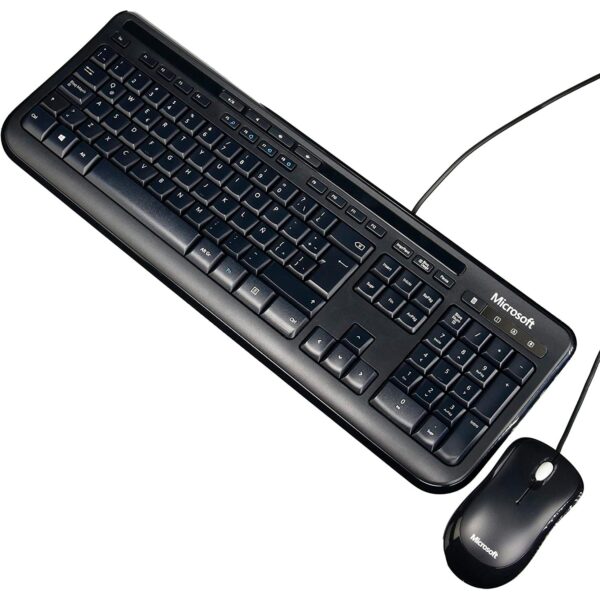 Teclado Microsoft Keyboard & Mouse Desktop 600 Spanish Black - Imagen 2
